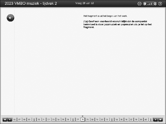 Opgaven examen VMBO GLTL muziek 2023, tijdvak 2. Pagina 35
