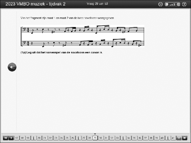 Opgaven examen VMBO GLTL muziek 2023, tijdvak 2. Pagina 36