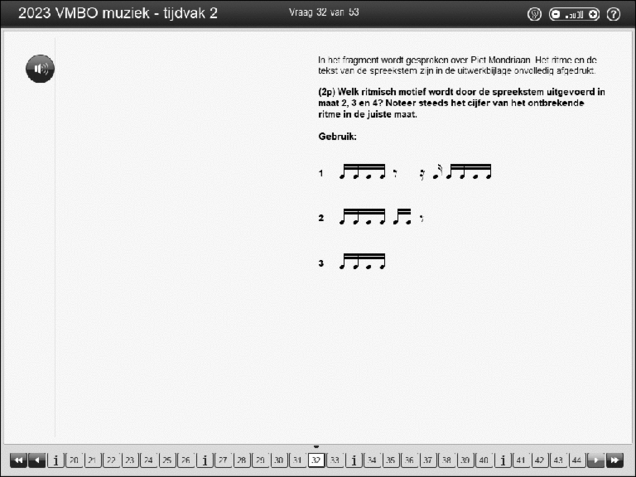 Opgaven examen VMBO GLTL muziek 2023, tijdvak 2. Pagina 39