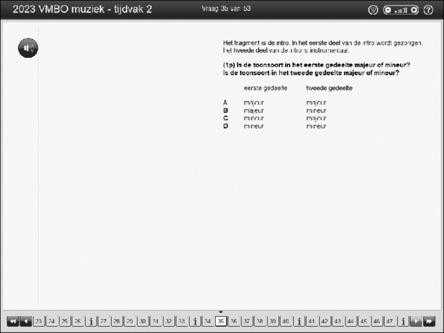 Opgaven examen VMBO GLTL muziek 2023, tijdvak 2. Pagina 43