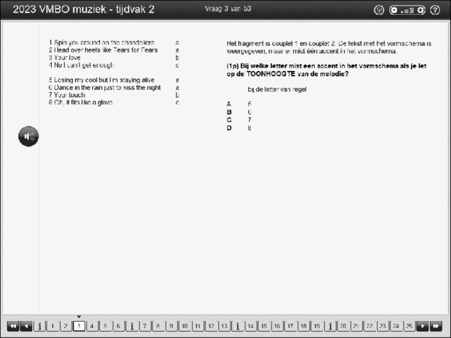 Opgaven examen VMBO GLTL muziek 2023, tijdvak 2. Pagina 6