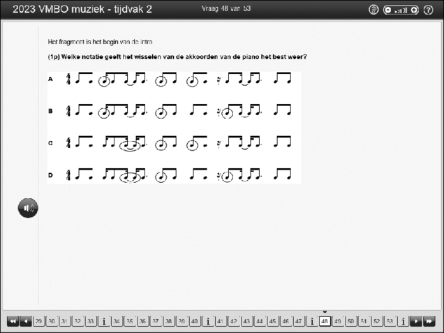 Opgaven examen VMBO GLTL muziek 2023, tijdvak 2. Pagina 58