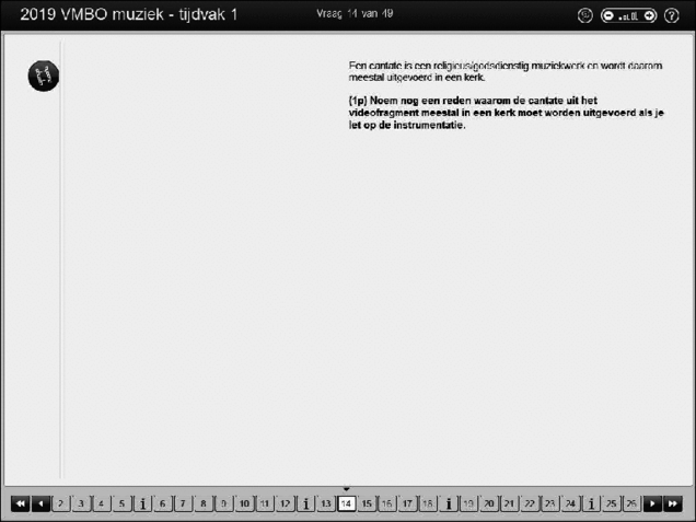 Opgaven examen VMBO GLTL muziek 2019, tijdvak 1. Pagina 20