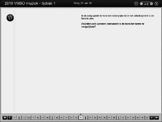 Opgaven examen VMBO GLTL muziek 2019, tijdvak 1. Pagina 31