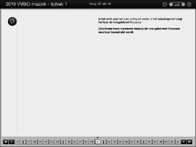 Opgaven examen VMBO GLTL muziek 2019, tijdvak 1. Pagina 38