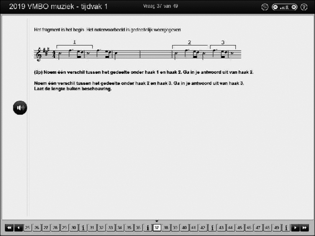 Opgaven examen VMBO GLTL muziek 2019, tijdvak 1. Pagina 47