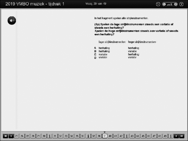 Opgaven examen VMBO GLTL muziek 2019, tijdvak 1. Pagina 49