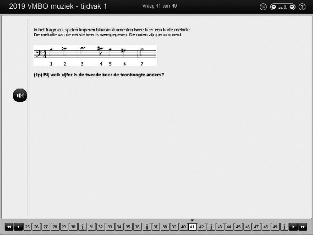Opgaven examen VMBO GLTL muziek 2019, tijdvak 1. Pagina 51