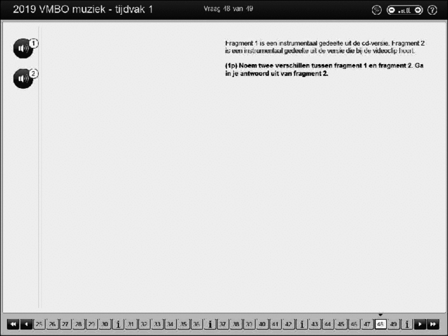 Opgaven examen VMBO GLTL muziek 2019, tijdvak 1. Pagina 59