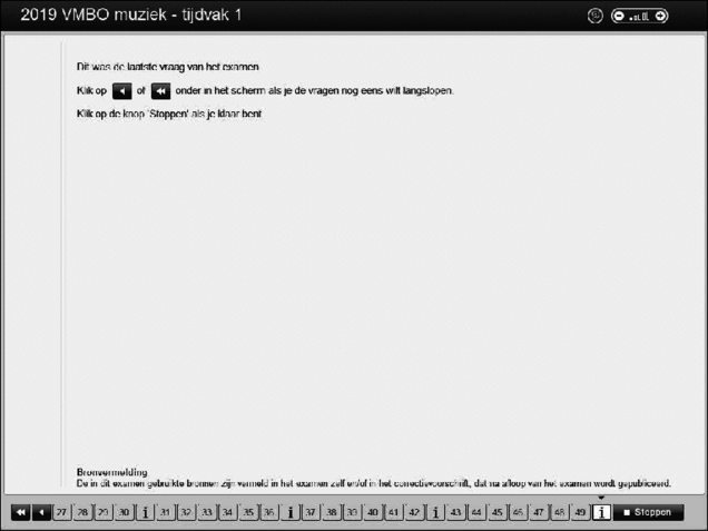 Opgaven examen VMBO GLTL muziek 2019, tijdvak 1. Pagina 61
