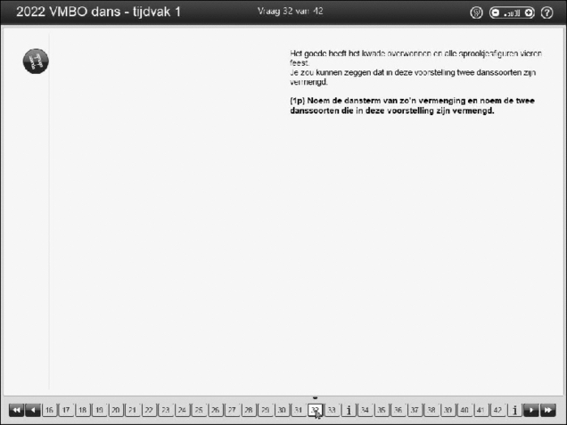 Opgaven examen VMBO GLTL dans 2022, tijdvak 1. Pagina 36