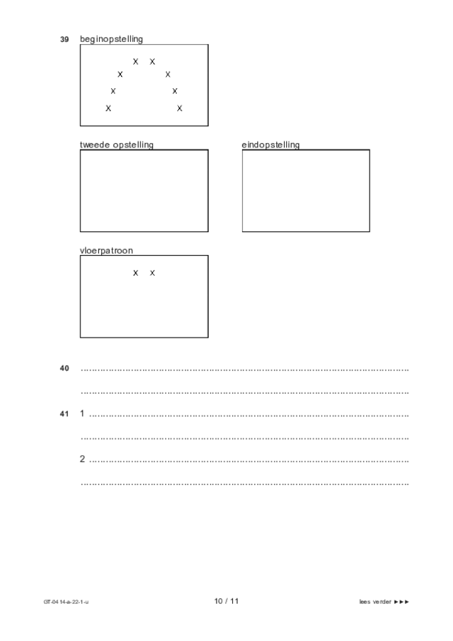 Uitwerkbijlage examen VMBO GLTL dans 2022, tijdvak 1. Pagina 10