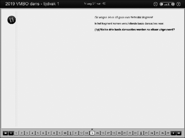 Opgaven examen VMBO GLTL dans 2019, tijdvak 1. Pagina 19