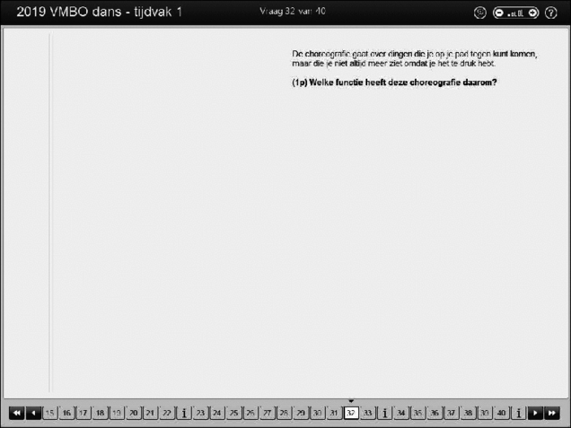 Opgaven examen VMBO GLTL dans 2019, tijdvak 1. Pagina 38