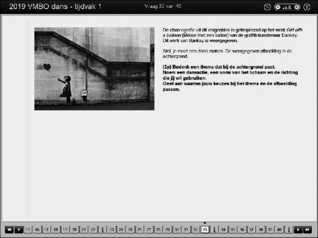 Opgaven examen VMBO GLTL dans 2019, tijdvak 1. Pagina 39
