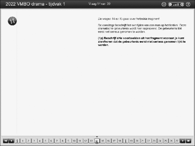 Opgaven examen VMBO GLTL drama 2022, tijdvak 1. Pagina 17