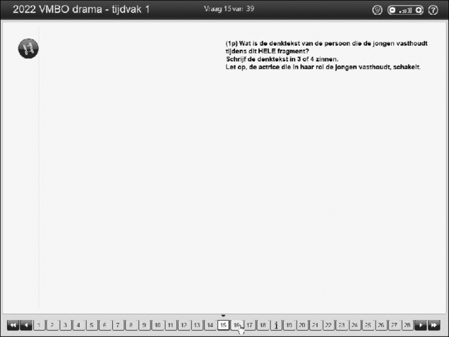 Opgaven examen VMBO GLTL drama 2022, tijdvak 1. Pagina 18