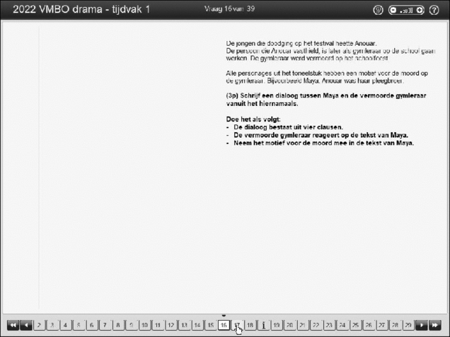 Opgaven examen VMBO GLTL drama 2022, tijdvak 1. Pagina 19