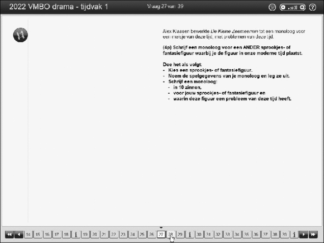 Opgaven examen VMBO GLTL drama 2022, tijdvak 1. Pagina 31