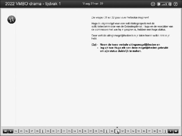 Opgaven examen VMBO GLTL drama 2022, tijdvak 1. Pagina 36