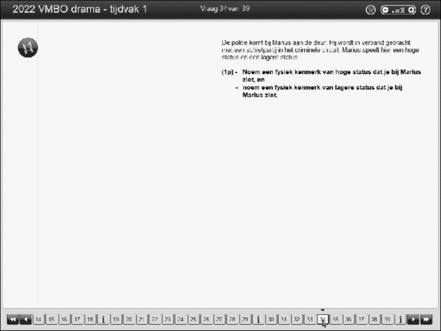 Opgaven examen VMBO GLTL drama 2022, tijdvak 1. Pagina 39