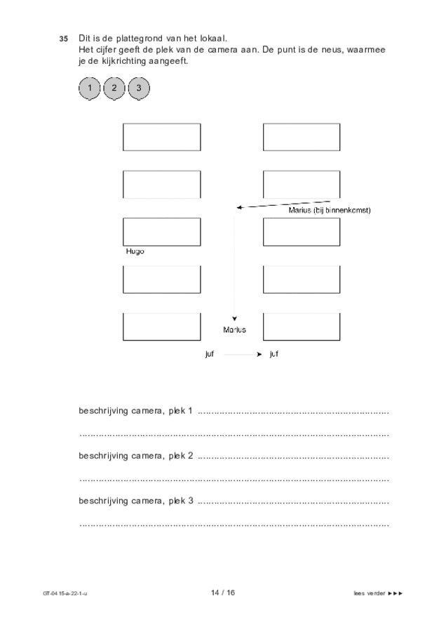 Uitwerkbijlage examen VMBO GLTL drama 2022, tijdvak 1. Pagina 14