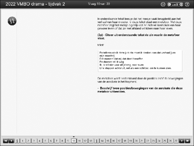 Opgaven examen VMBO GLTL drama 2022, tijdvak 2. Pagina 14