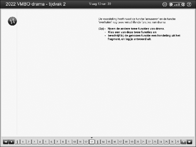 Opgaven examen VMBO GLTL drama 2022, tijdvak 2. Pagina 17