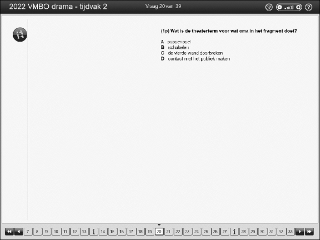 Opgaven examen VMBO GLTL drama 2022, tijdvak 2. Pagina 25
