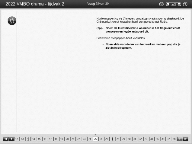 Opgaven examen VMBO GLTL drama 2022, tijdvak 2. Pagina 30