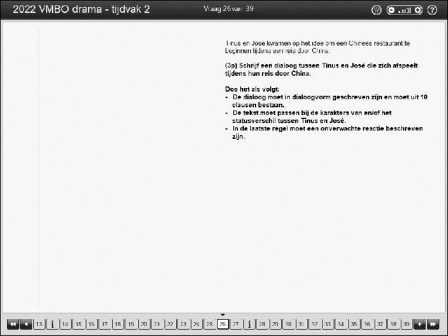 Opgaven examen VMBO GLTL drama 2022, tijdvak 2. Pagina 31