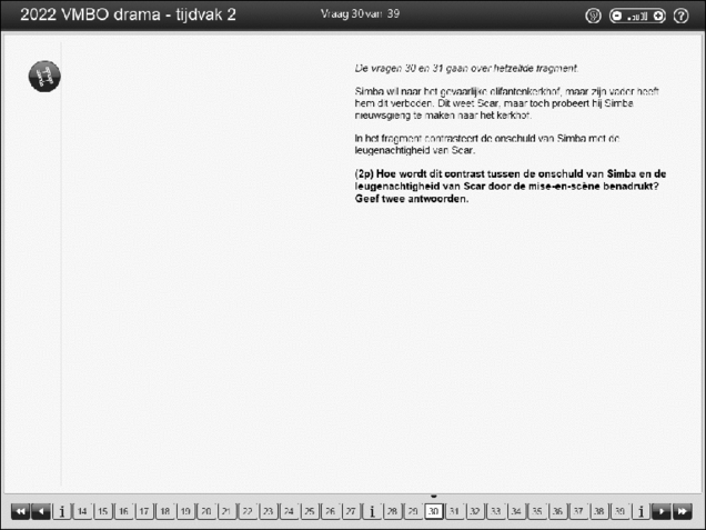 Opgaven examen VMBO GLTL drama 2022, tijdvak 2. Pagina 36