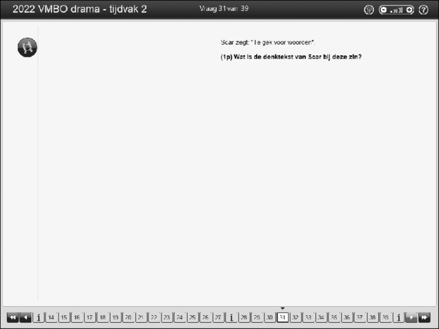 Opgaven examen VMBO GLTL drama 2022, tijdvak 2. Pagina 37