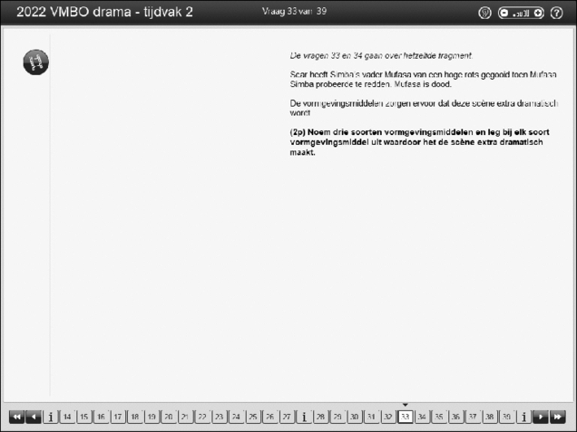 Opgaven examen VMBO GLTL drama 2022, tijdvak 2. Pagina 39