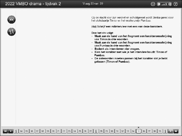 Opgaven examen VMBO GLTL drama 2022, tijdvak 2. Pagina 41