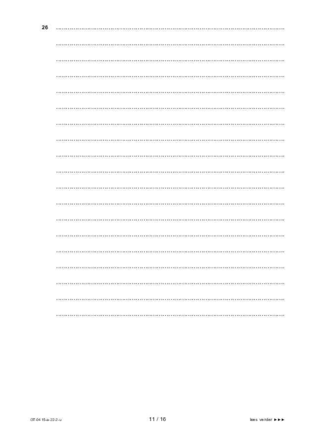 Uitwerkbijlage examen VMBO GLTL drama 2022, tijdvak 2. Pagina 11