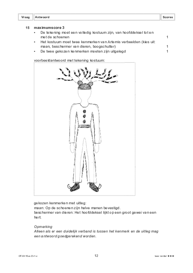 Correctievoorschrift examen VMBO GLTL drama 2023, tijdvak 1. Pagina 12