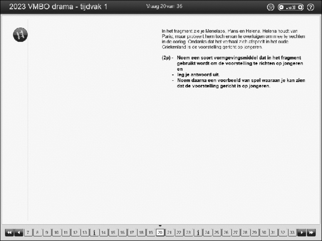 Opgaven examen VMBO GLTL drama 2023, tijdvak 1. Pagina 24