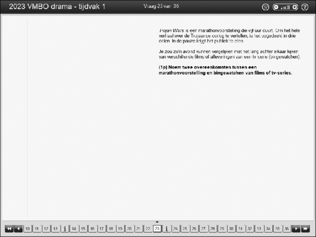 Opgaven examen VMBO GLTL drama 2023, tijdvak 1. Pagina 27