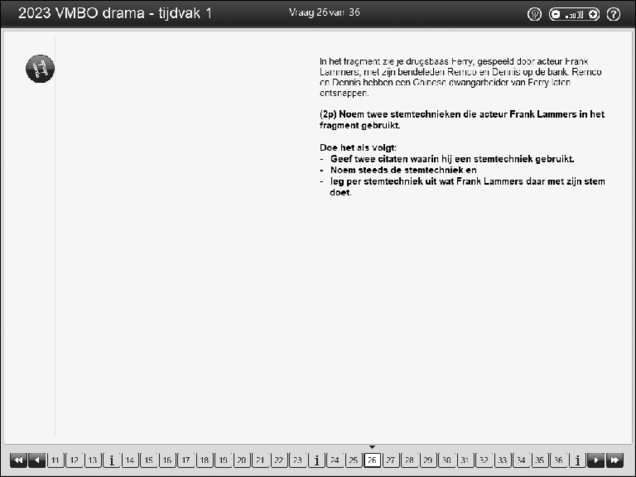 Opgaven examen VMBO GLTL drama 2023, tijdvak 1. Pagina 31