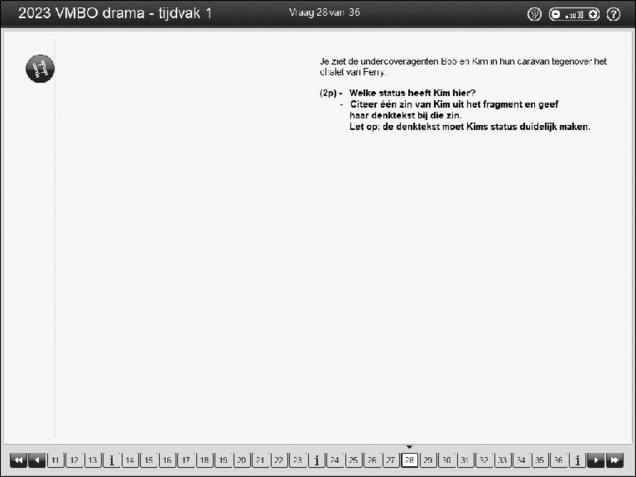 Opgaven examen VMBO GLTL drama 2023, tijdvak 1. Pagina 33