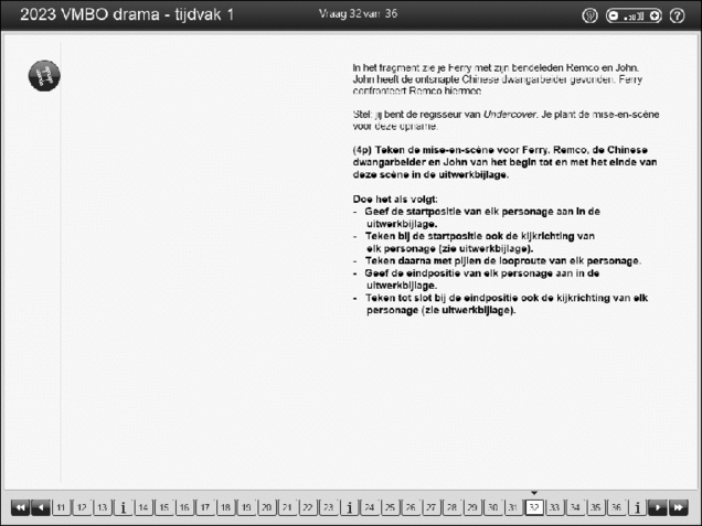 Opgaven examen VMBO GLTL drama 2023, tijdvak 1. Pagina 37