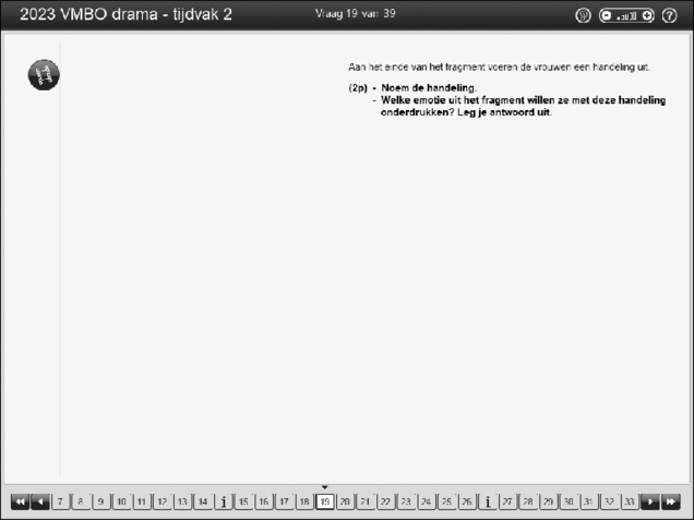 Opgaven examen VMBO GLTL drama 2023, tijdvak 2. Pagina 23