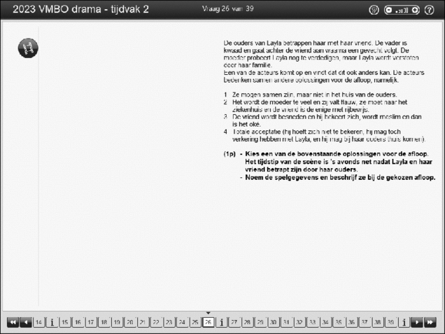 Opgaven examen VMBO GLTL drama 2023, tijdvak 2. Pagina 30