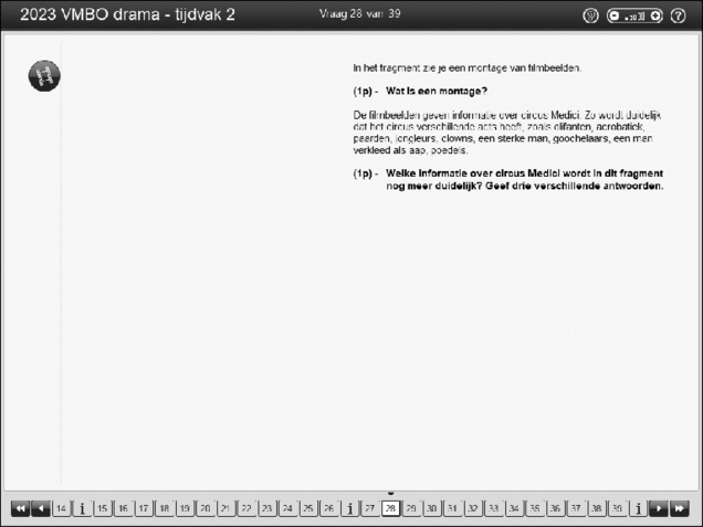 Opgaven examen VMBO GLTL drama 2023, tijdvak 2. Pagina 33