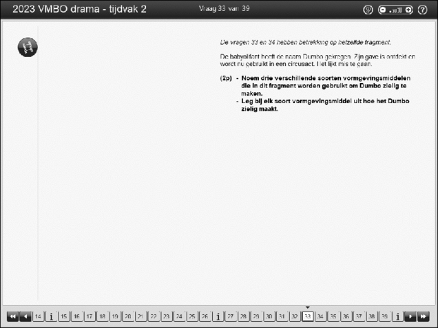 Opgaven examen VMBO GLTL drama 2023, tijdvak 2. Pagina 38