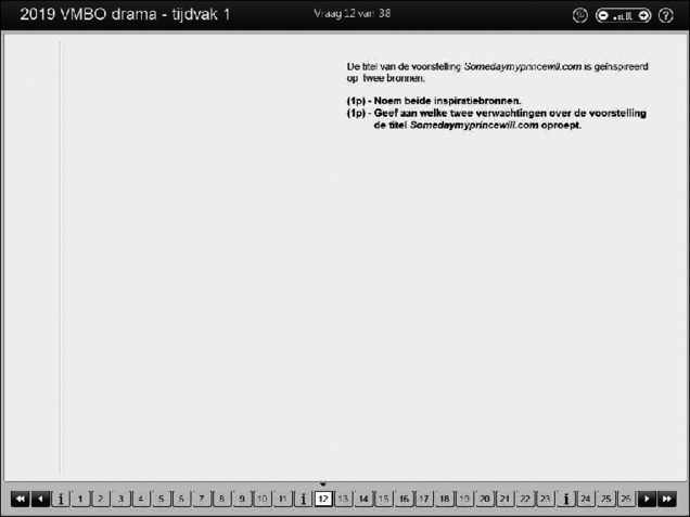 Opgaven examen VMBO GLTL drama 2019, tijdvak 1. Pagina 17