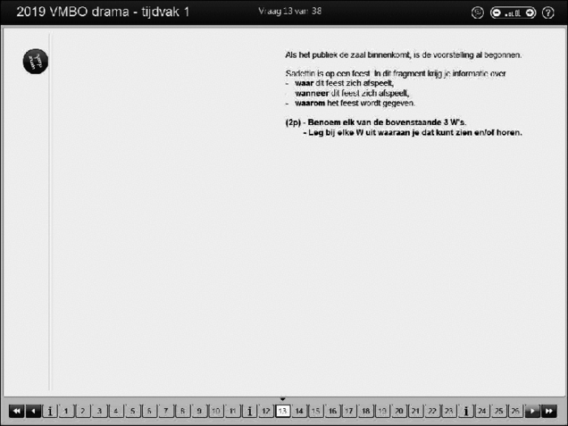 Opgaven examen VMBO GLTL drama 2019, tijdvak 1. Pagina 18