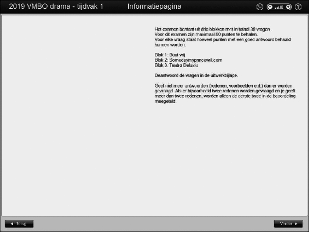 Opgaven examen VMBO GLTL drama 2019, tijdvak 1. Pagina 3