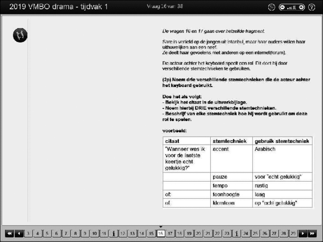 Opgaven examen VMBO GLTL drama 2019, tijdvak 1. Pagina 21